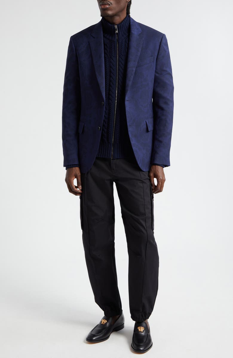 Versace Barocco Jacquard Sport Coat, Alternate, color, 