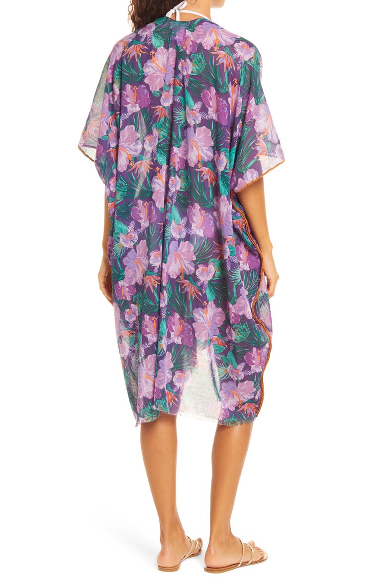 Lorelei Open Front Cover Up, Alternate, color, PURPLE