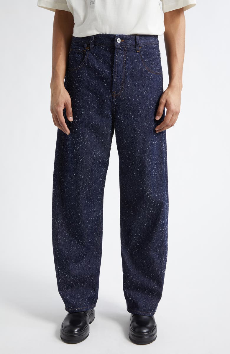 Jacquemus Le De-Nimes Mirada Jeans, Main, color, Navy