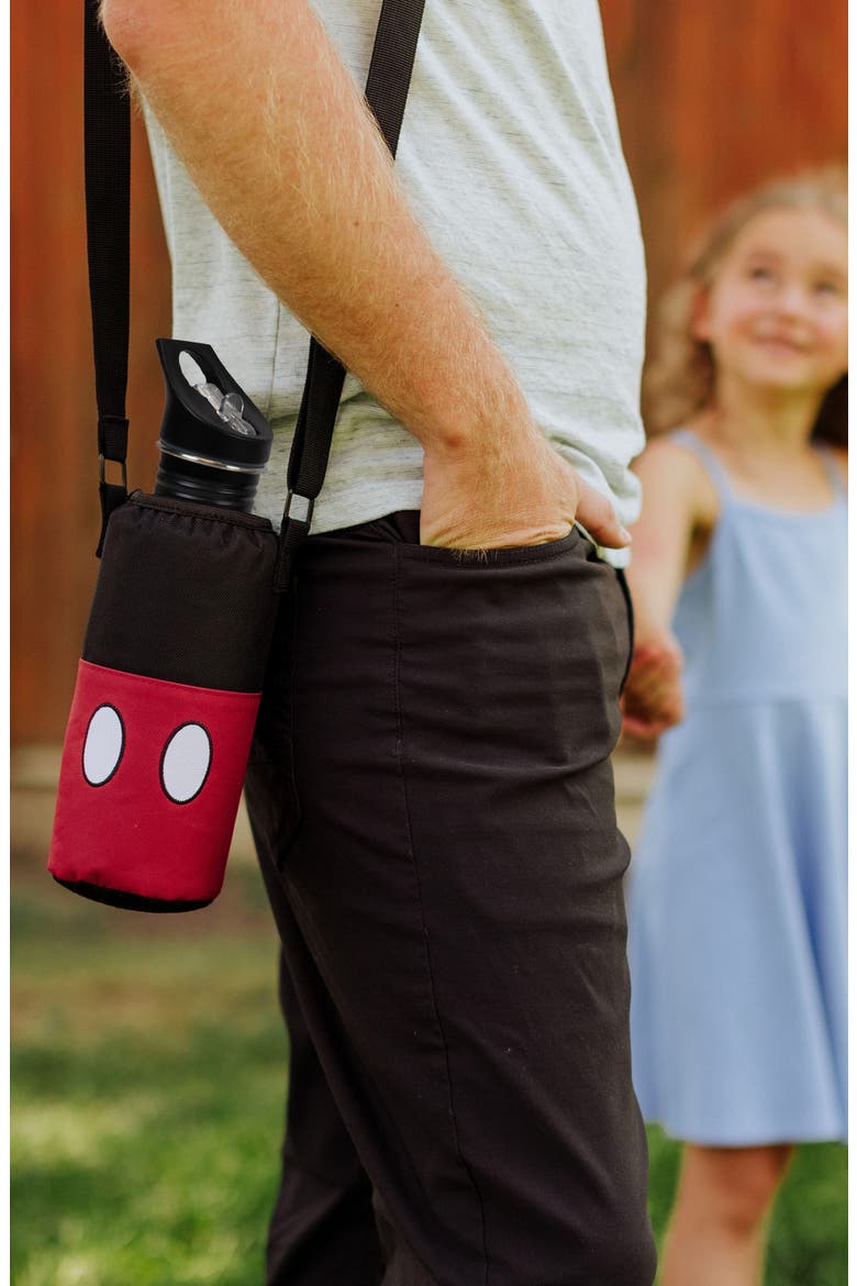 Minnie Mouse Bottle & Cooler Sling, Alternate, color, BLACK