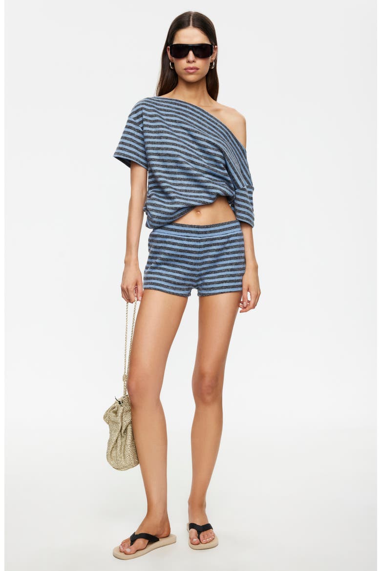 Wildlands One-Shoulder Knit Top, Alternate, color, GREY BLUE STRIPE