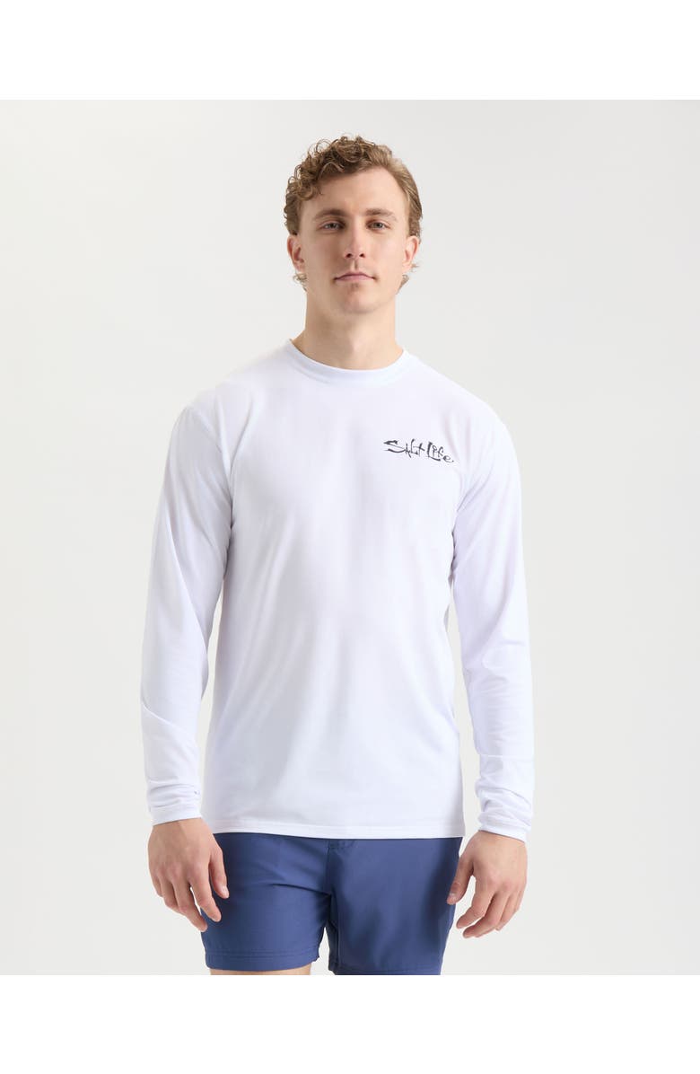Salt Life One Cast at a Time Long Sleeve Performance Tee, Main, color, 