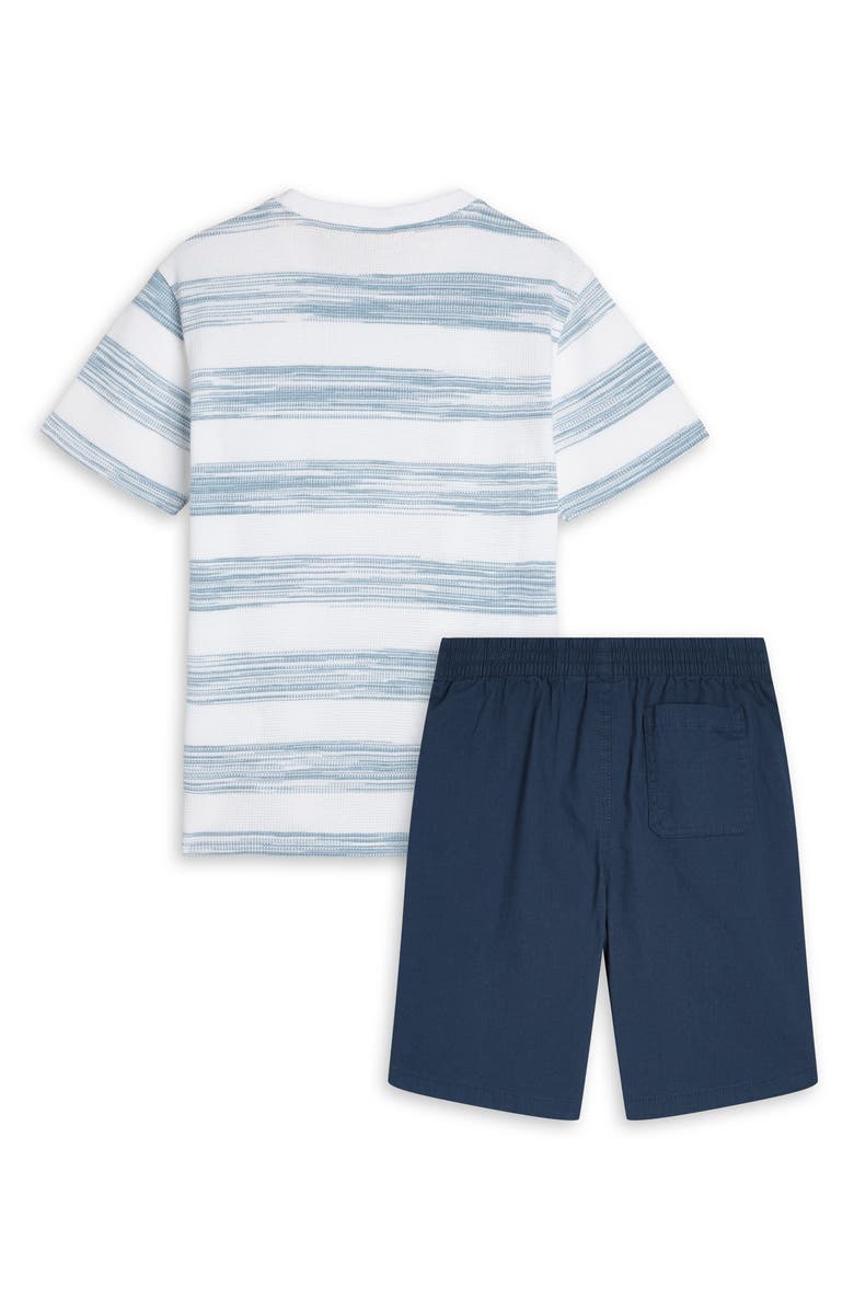 Scotch & Soda Kids' Stripe T-Shirt & Shorts Set, Alternate, color, Bright White