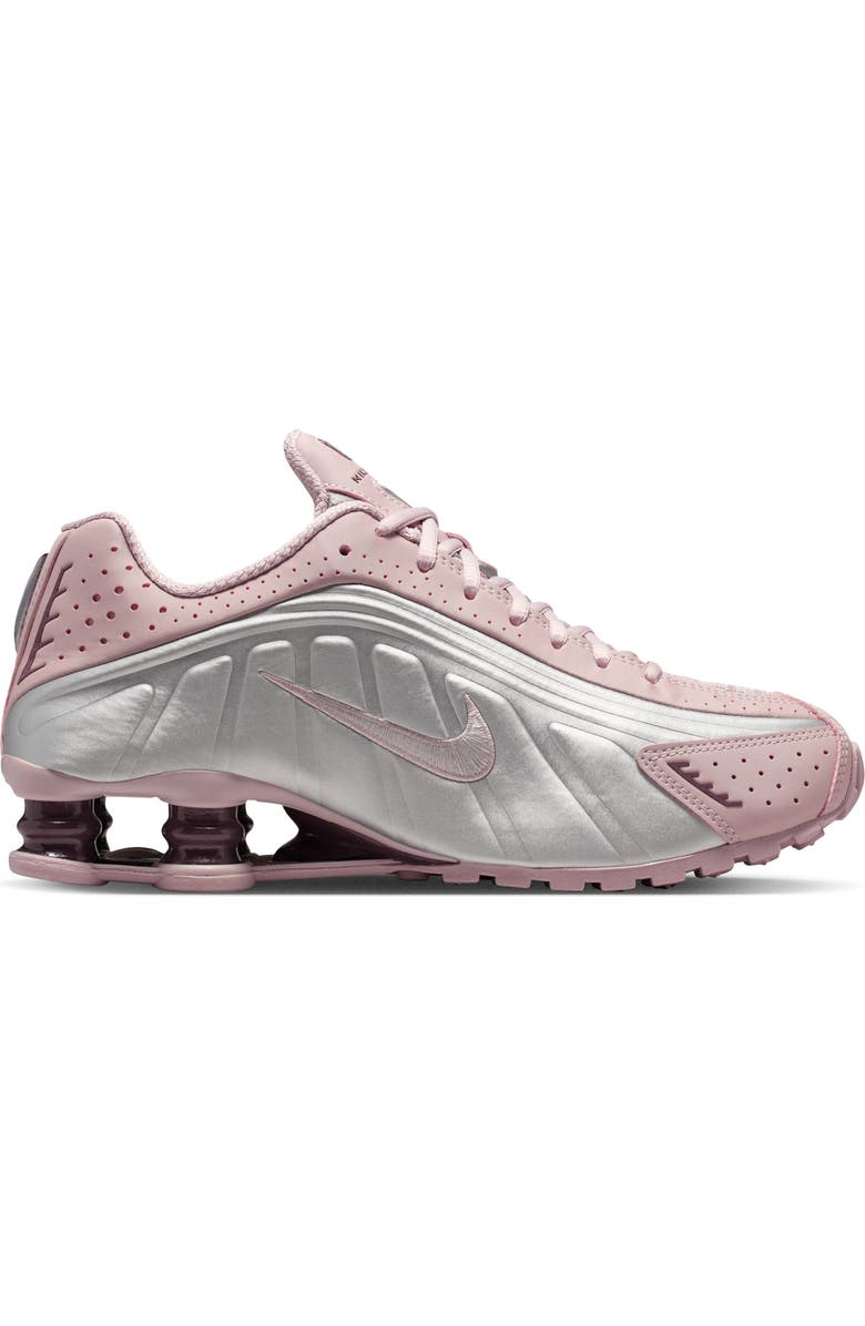 Nike Shox R4 Sneaker, Alternate, color, Particle Rose/ Silver/ Tattoo