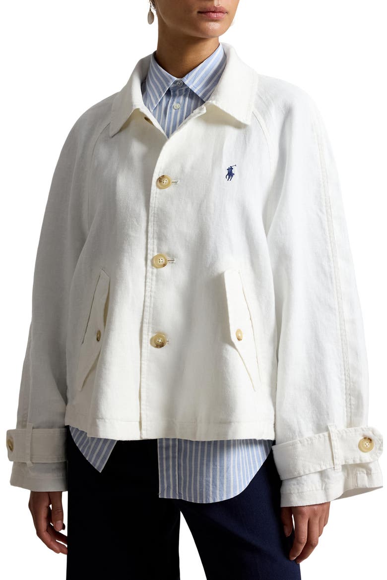 Boxy Cotton Jacket, Main, color, NEVIS