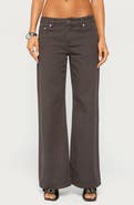 EDIKTED Daytime Low Rise Baggy Wide Leg Jeans