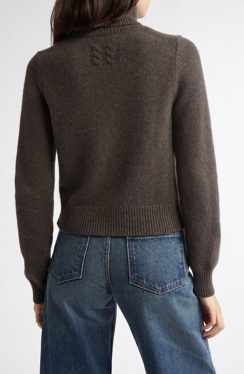 Nili Lotan Hollyn Cashmere Turtleneck Sweater, Alternate, color, Dark Umber Melange