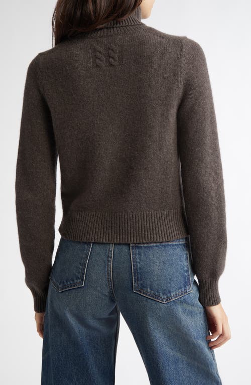Nili Lotan Hollyn Cashmere Turtleneck Sweater In Dark Umber Melange