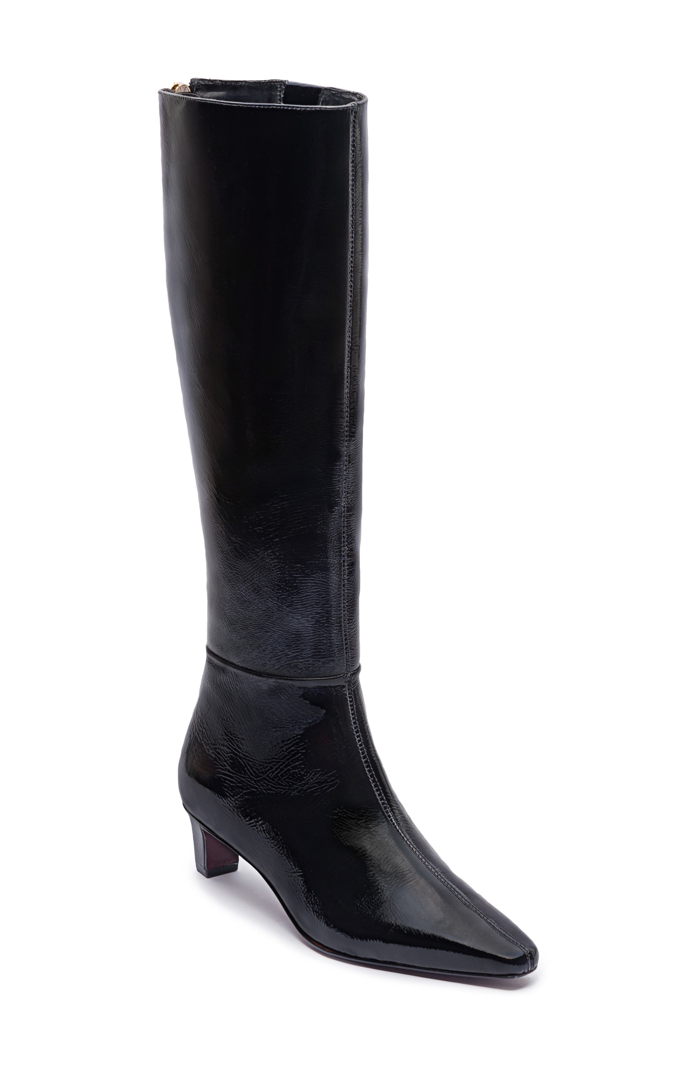 Eton Knee High Boot, Main, color, BLACK LAZIO S-PULL UP
