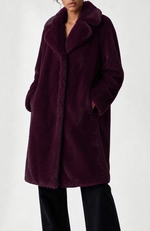 Savannah Faux Fur Longline Coat