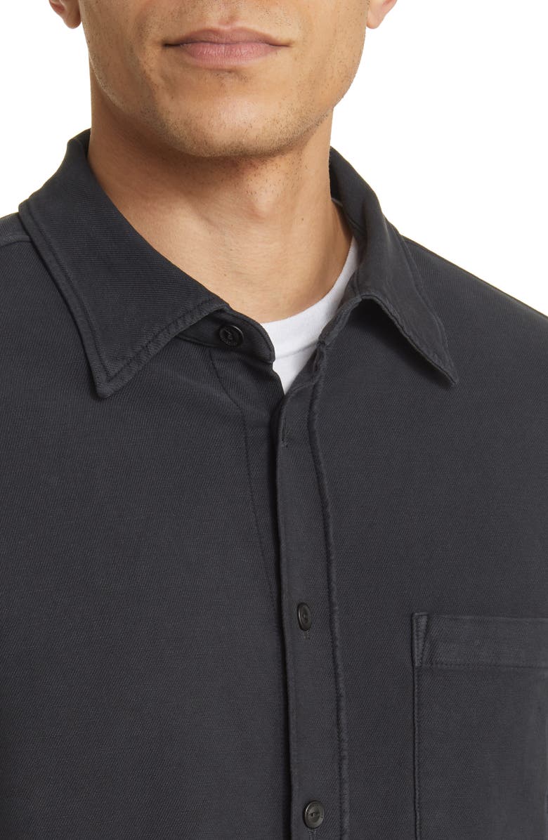 Citizens of Humanity Luca Bucket Dye Knit Button-Up Shirt, Alternate, color, 