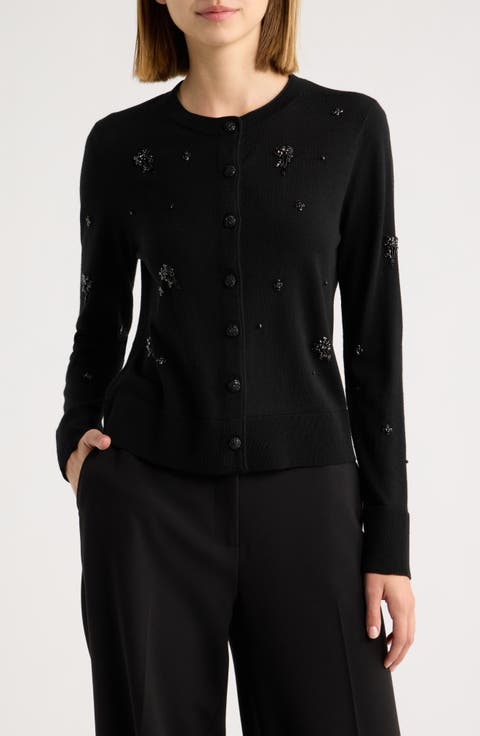 Esme Embellished Wool Cardigan
