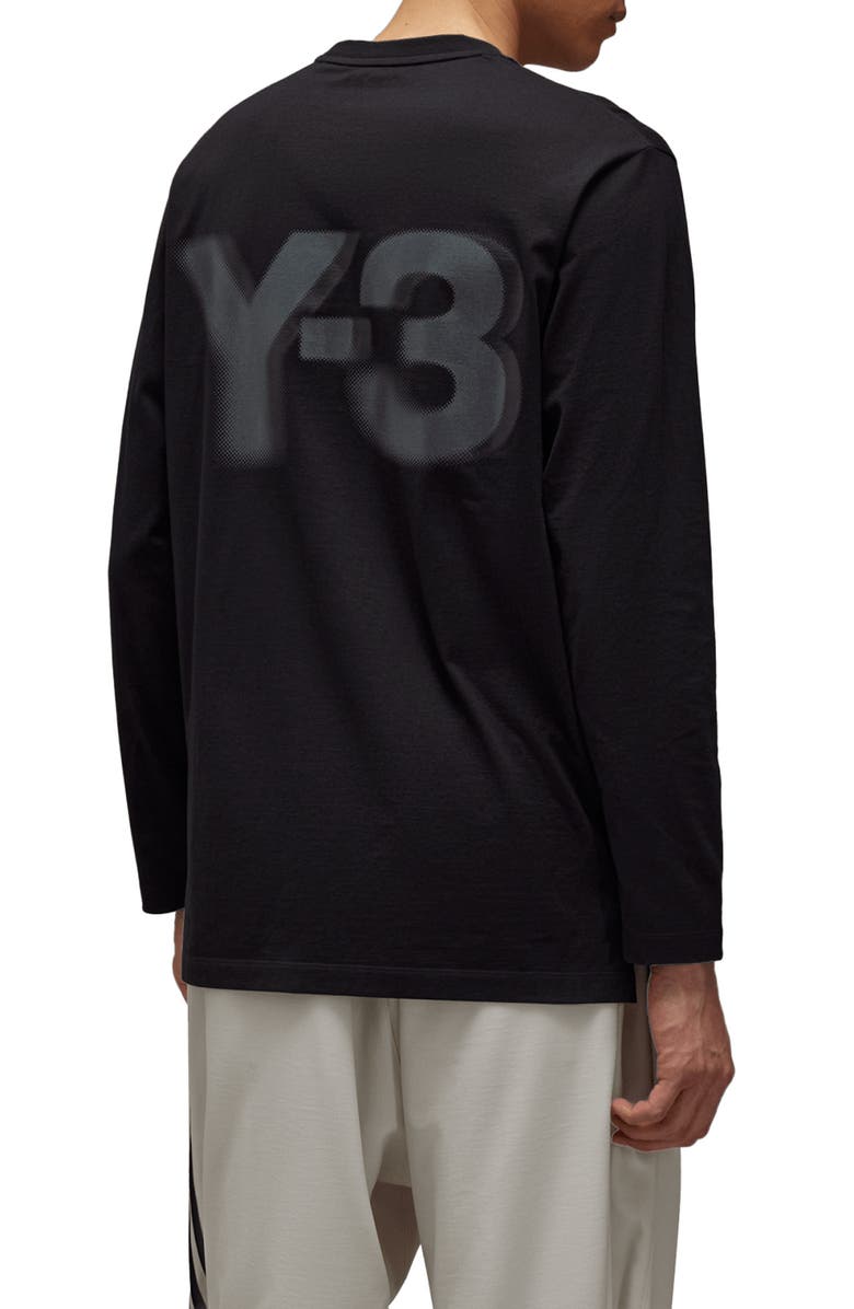 Y-3 Oversize Long Sleeve Graphic T-Shirt, Alternate, color,