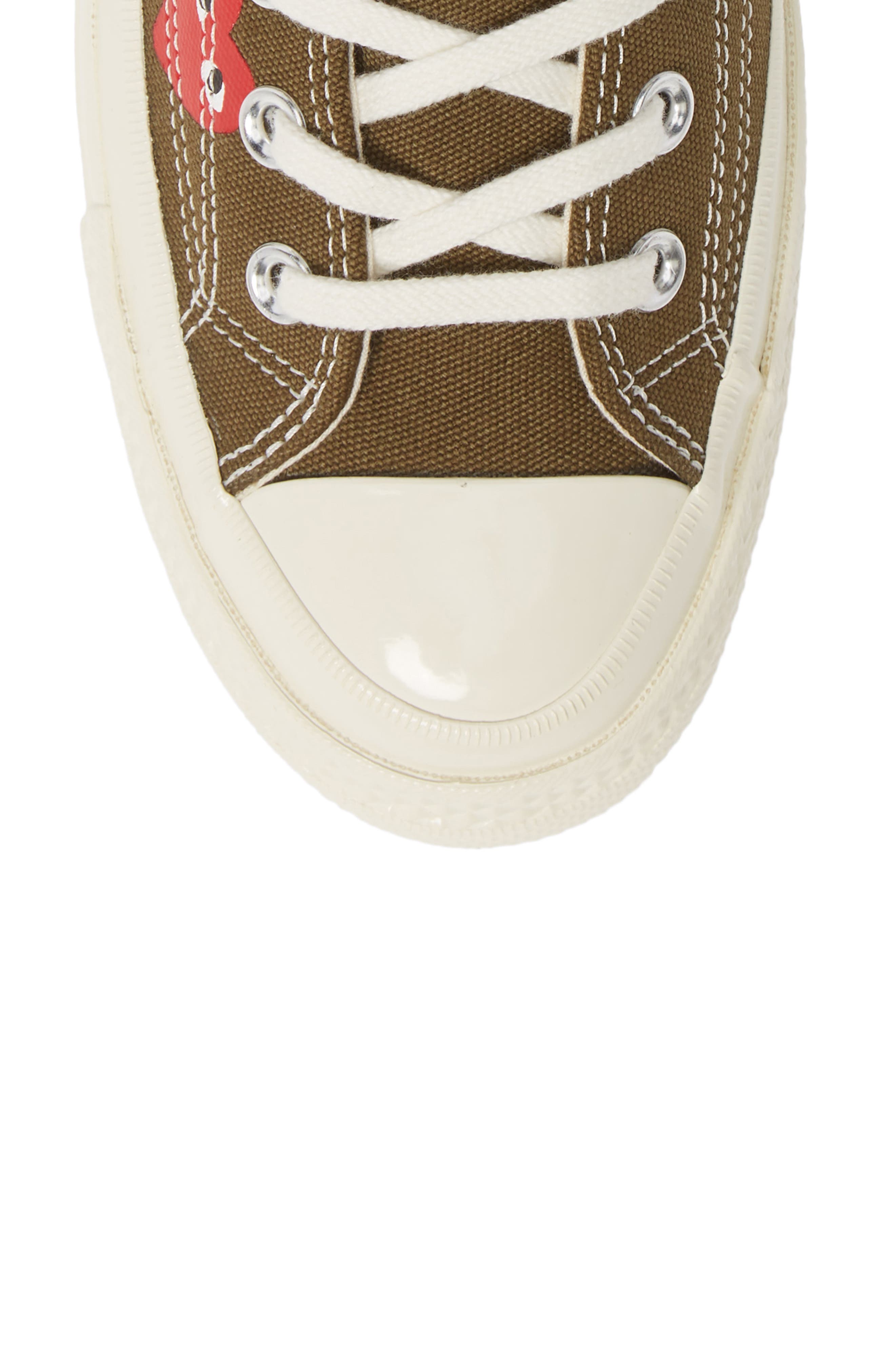 Comme des Garçons PLAY x Converse Chuck Taylor<sup>®</sup> High Top Sneaker, Alternate, color, 