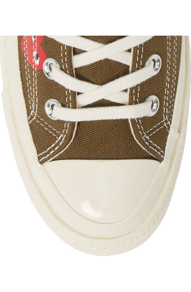Comme des Garçons PLAY x Converse Chuck Taylor<sup>®</sup> High Top Sneaker, Alternate, color,
