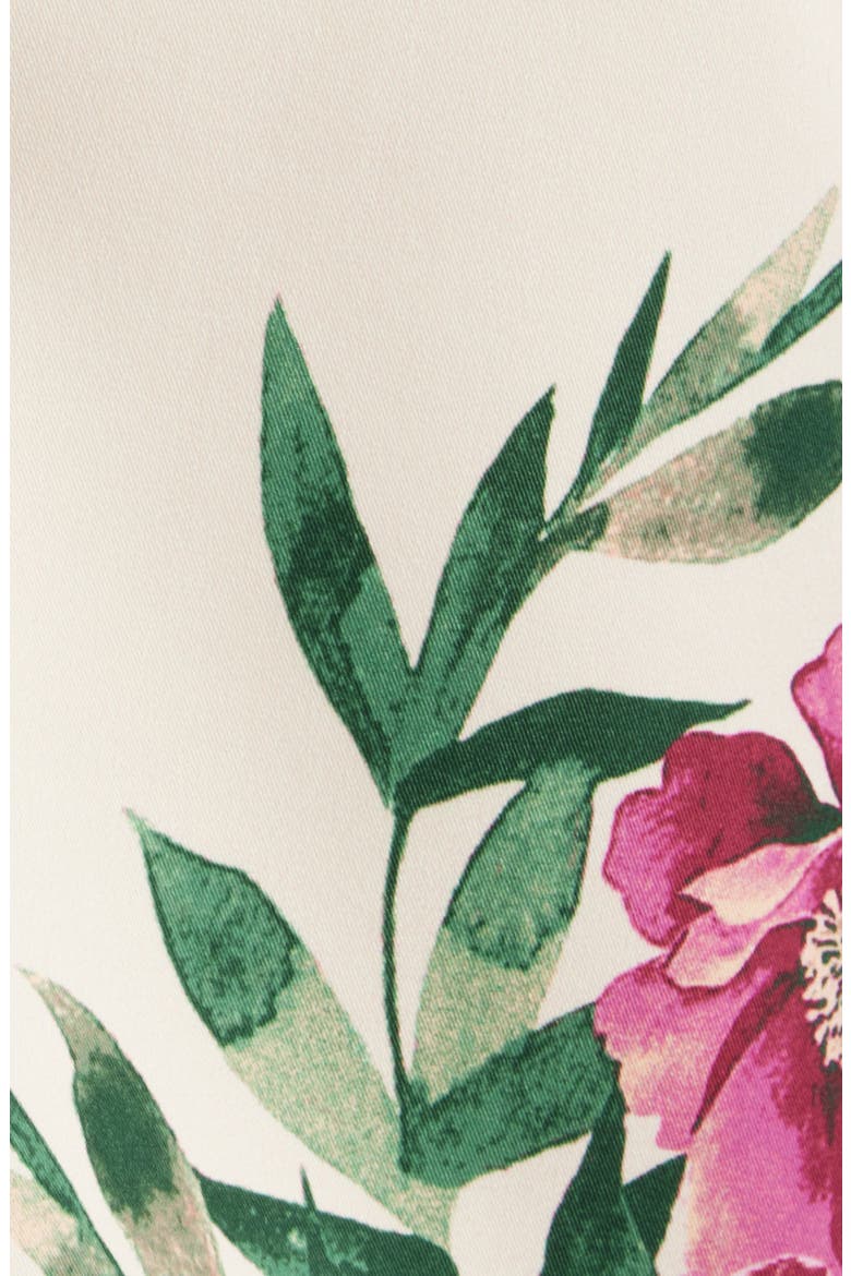 Print One-Button Blazer, Alternate, color, SAND BERRY FLORAL