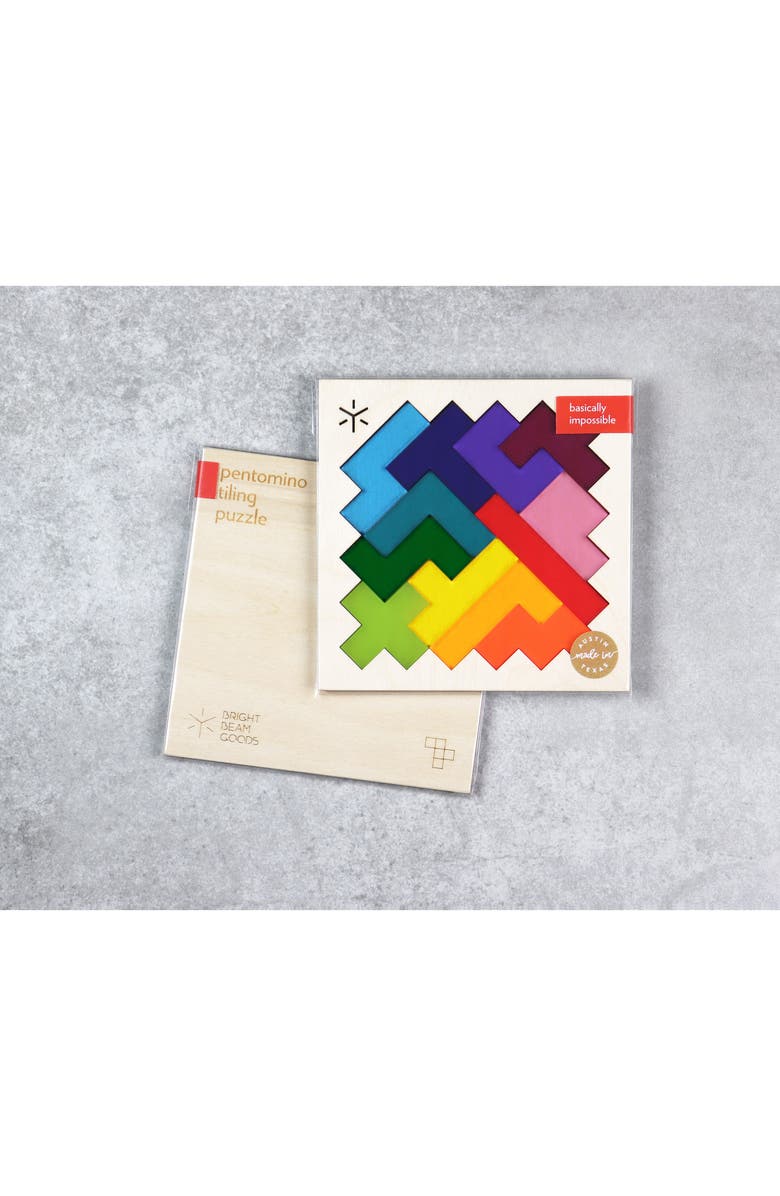 BRIGHT BEAM GOODS Square Pentomino Puzzle, Alternate, color, 