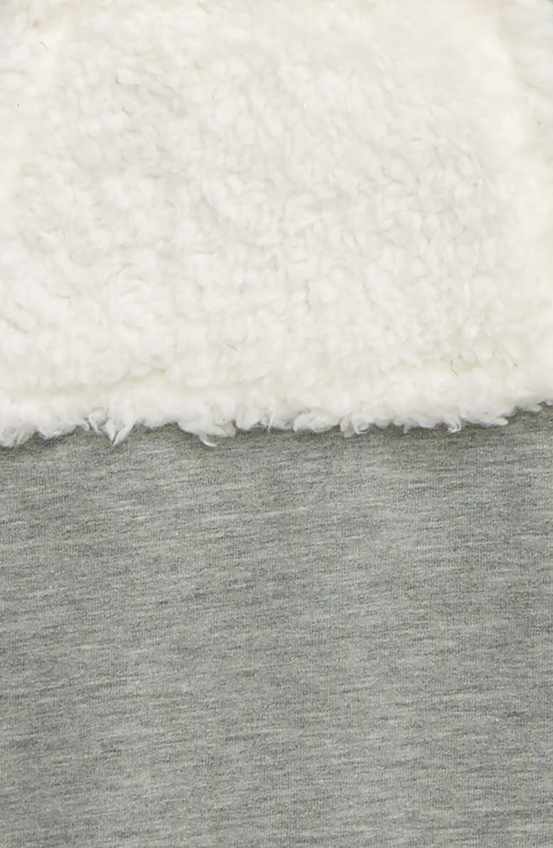 Tucker + Tate Bear Hood Fleece Detail Romper, Alternate, color, 