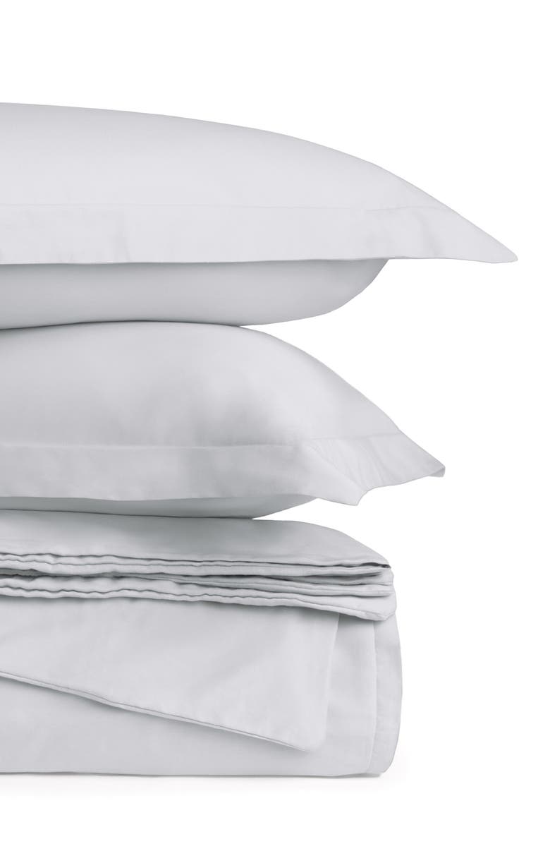 HOMESPUN Cotton Solid Duvet Cover & Sham Set, Alternate, color, Light Gray