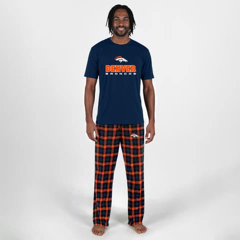 Men's Concepts Sport Navy Denver Broncos Big & Tall Highland Sleep Set