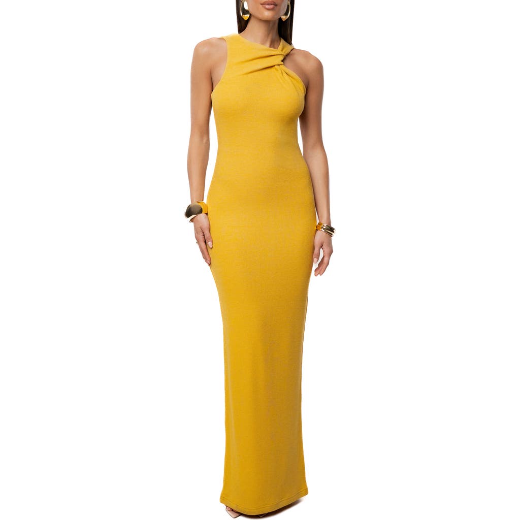 Jluxlabel Alessia Body-con Maxi Dress In Yellow