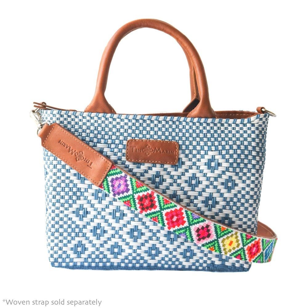 Mai Woven Bag Strap, Alternate, color, Multi with Tan Leather