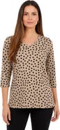 Jessica London Stretch Cotton V-Neck Tee