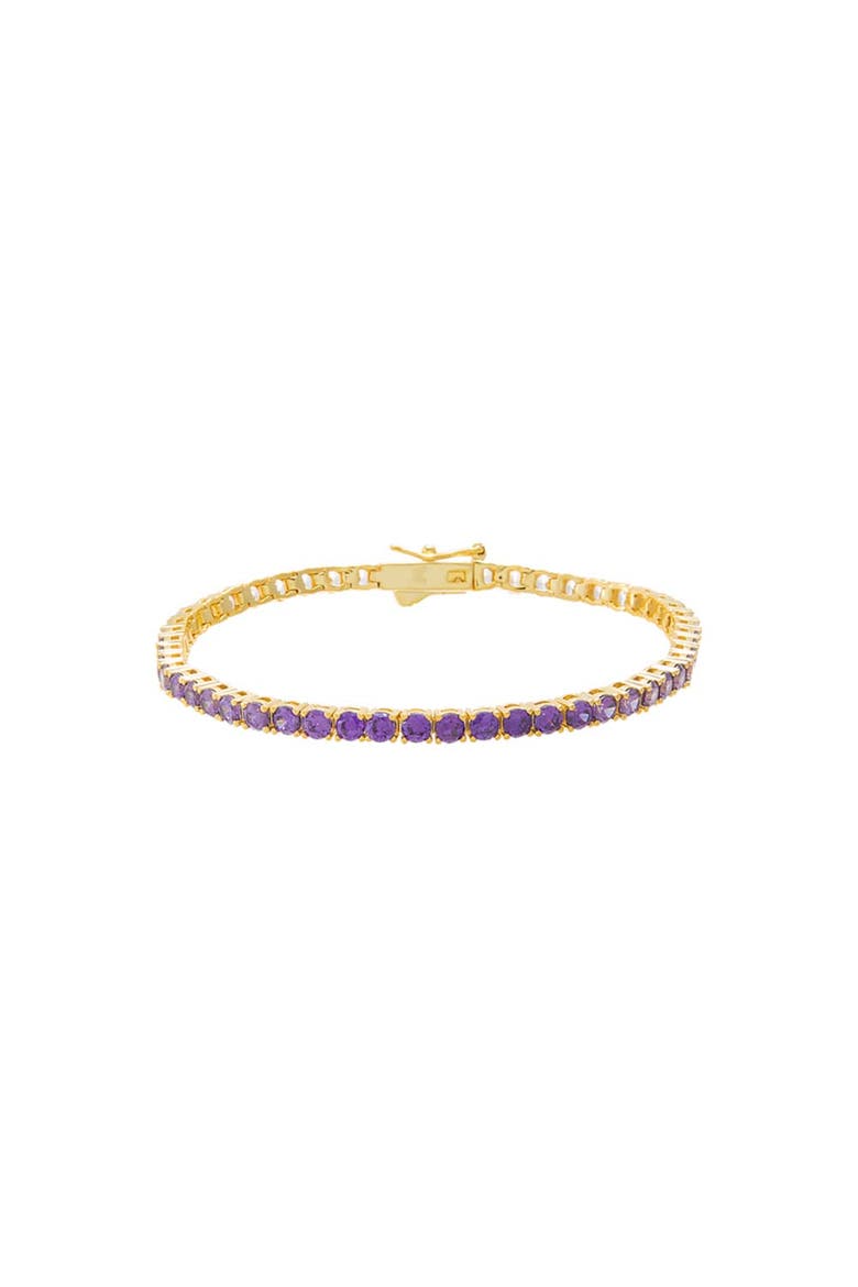 Purple Ombre CZ Tennis Bracelet, Main, color, Amethyst