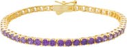 BY ADINA EDEN Purple Ombre CZ Tennis Bracelet