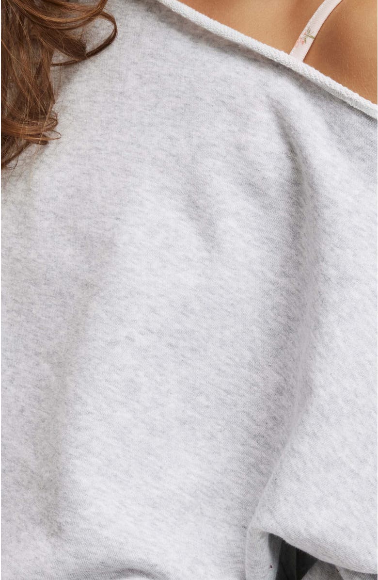 Classic Fleece Off The Shoulder Sweatshirt