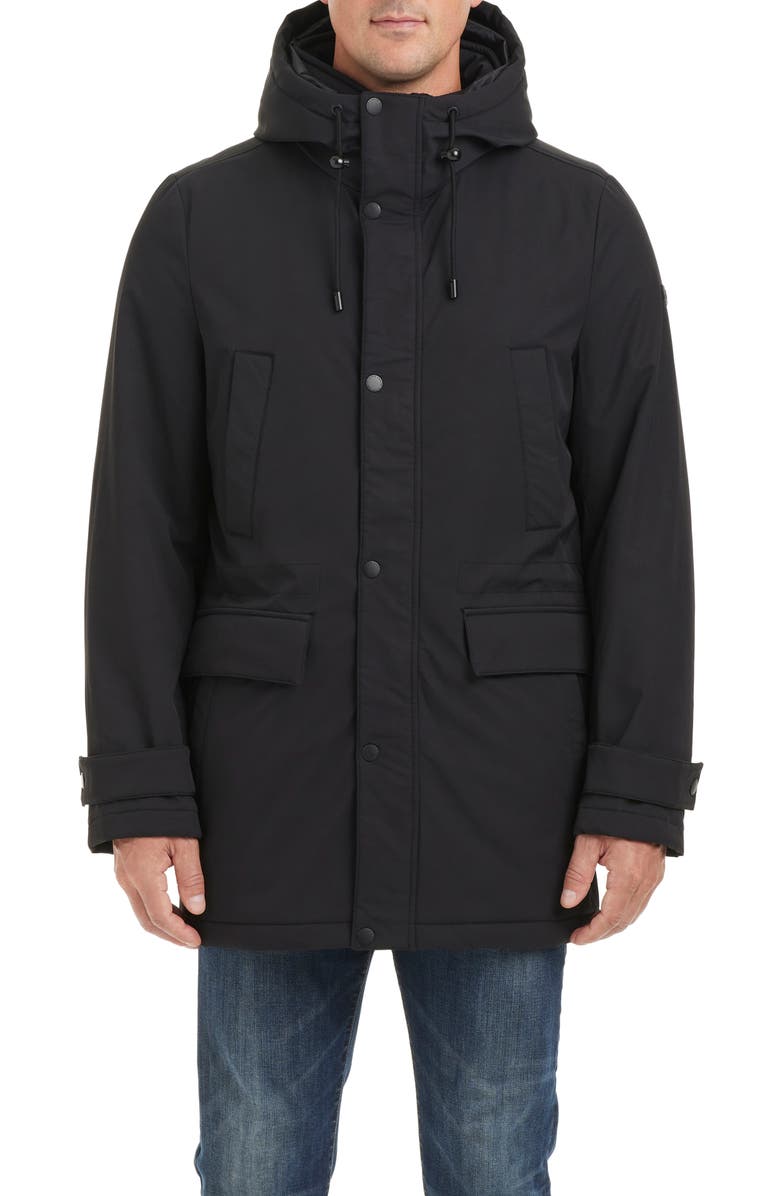 Vince Camuto Transitional Water Resistant Hooded Coat, Main, color,