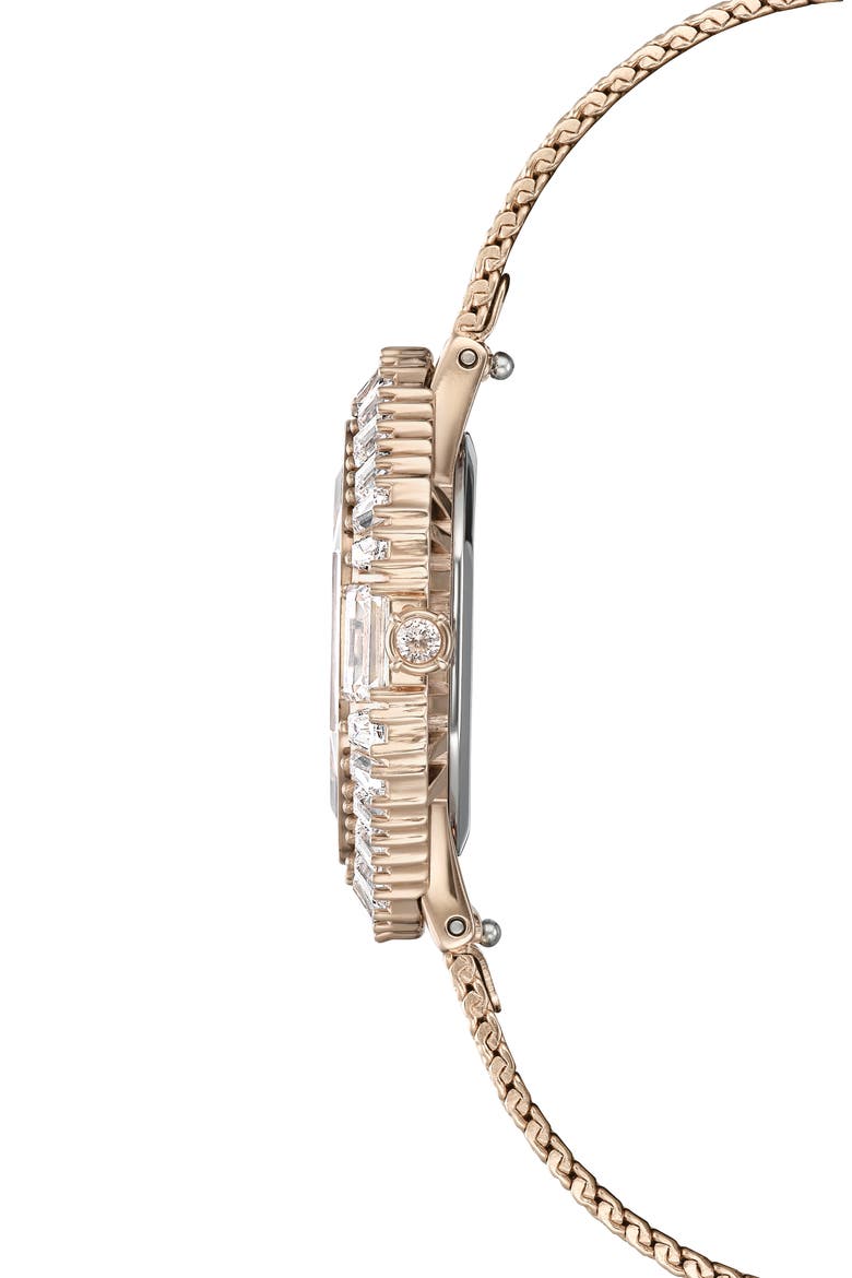 Matrix Octagon Mesh Strap Watch, 30mm x 25mm, Alternate, color, GOLD