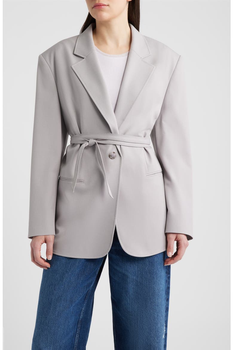 Jalara Tie Waist Jacket, Main, color, OPEN PRPLE
