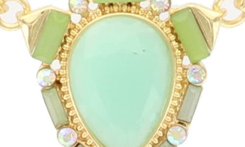Olivia Welles Perfectly Pastel Collar Necklace In Green