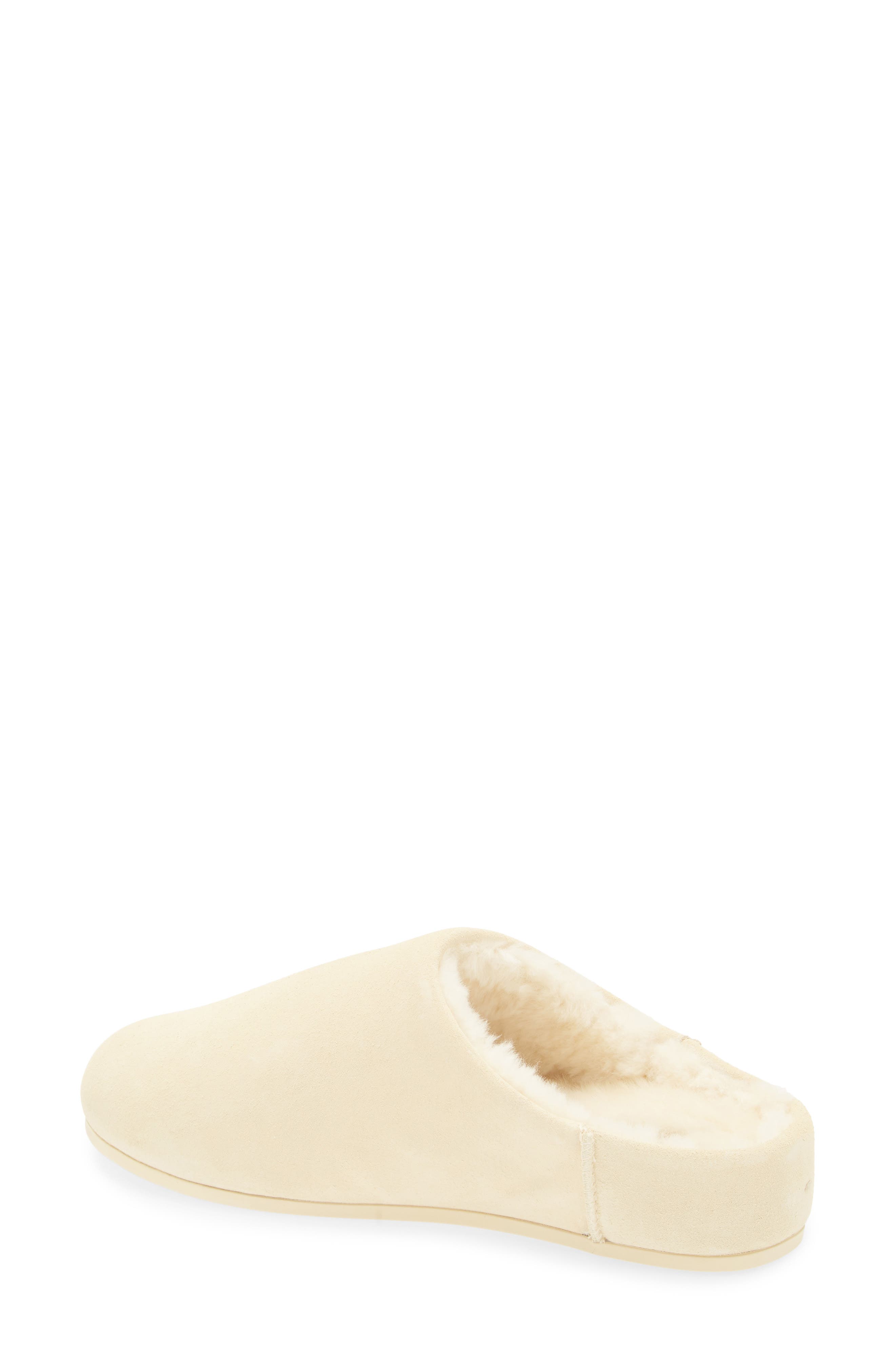 Elea Waterproof Suede Slipper, Alternate, color, PALE BUTTERCUP
