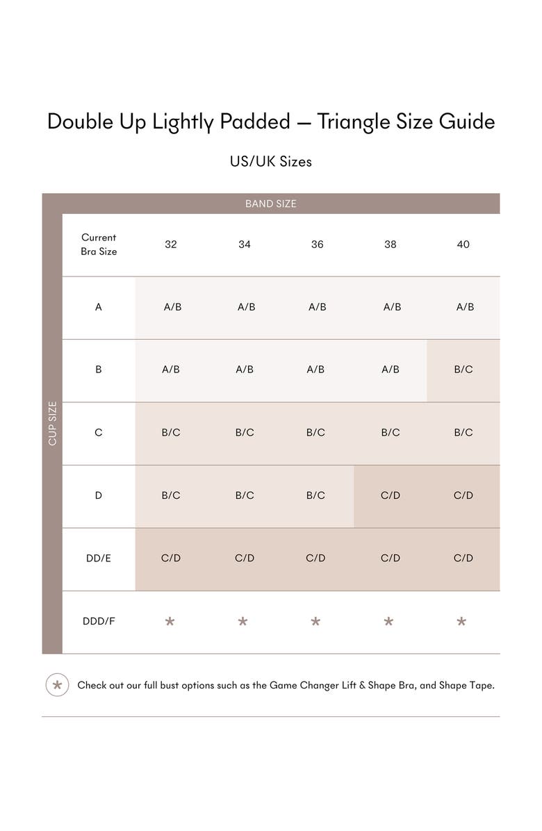 NOOD Double Up Triangle Push-Up Inserts, Alternate, color, No. 3 Buff