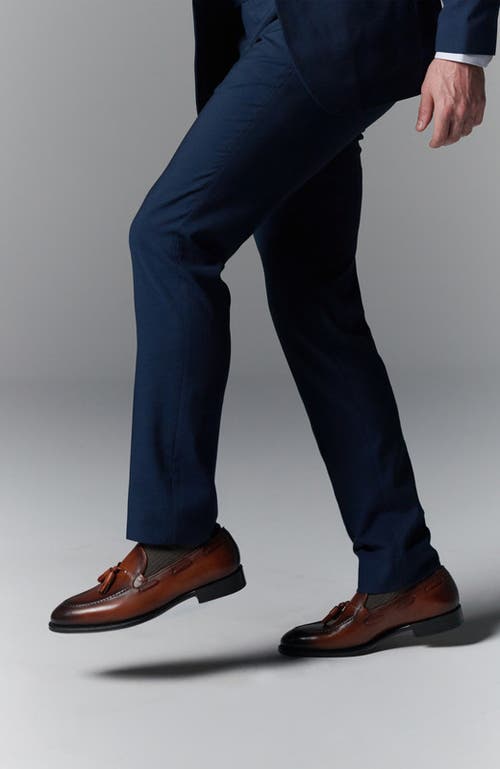 Anthony Veer Camden Tassel Loafer In Amber Cognac Tan