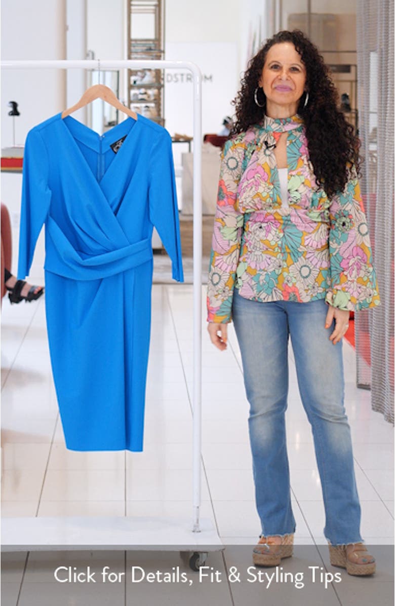 Contour Collection Sheath Cocktail Dress, sales video thumbnail