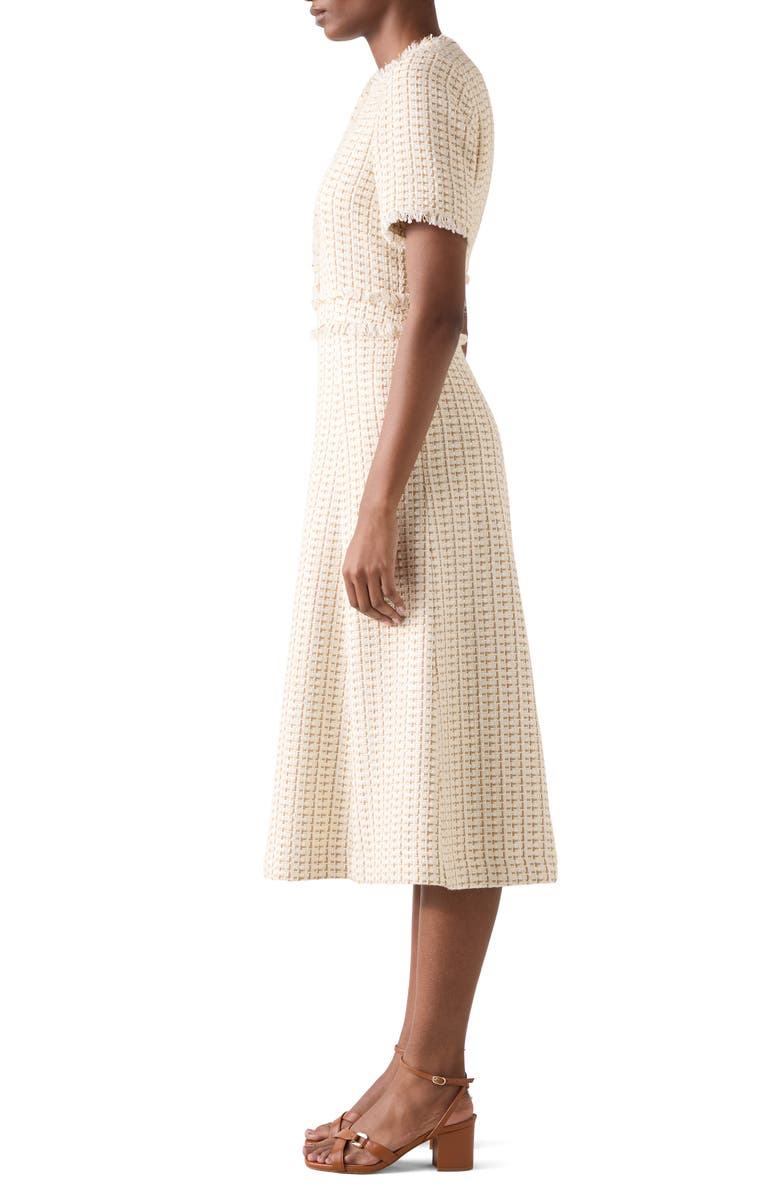 LK Bennett Julia Tweed A-Line Dress, Alternate, color, 