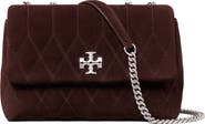 Tory Burch Small Kira Quilted Suede Converstible Shoulder Bag
