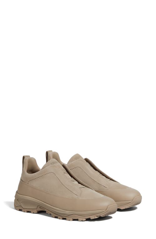 Zegna Triple Stitch Monte Low-top Sneakers In Neutral