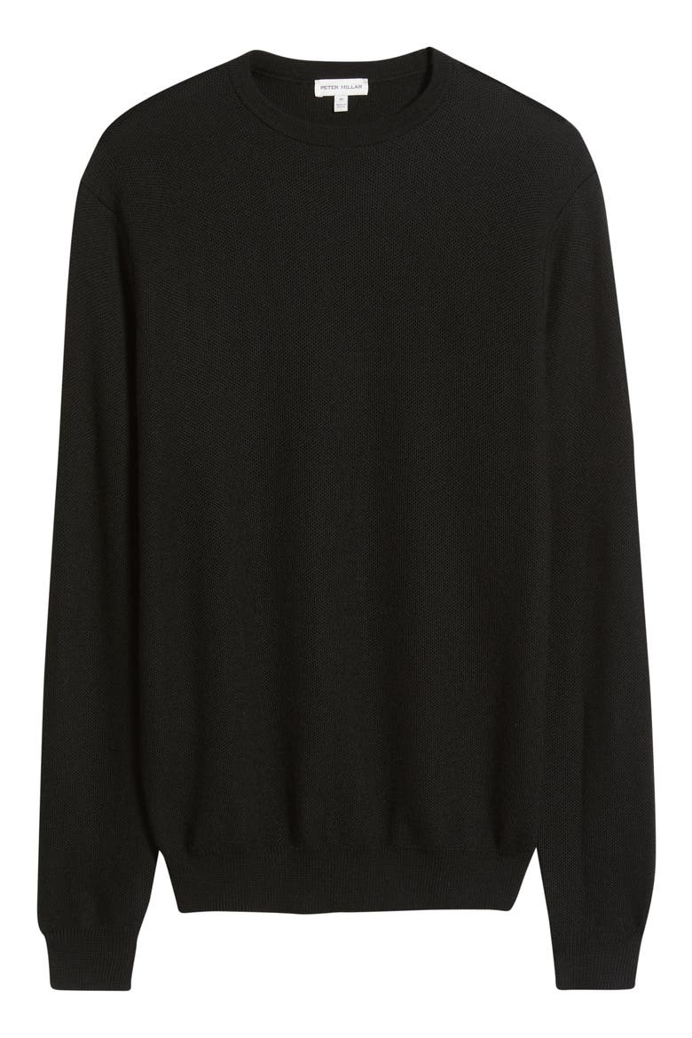 Autumn Crest Merino Wool Blend Sweater, Alternate, color, BLACK