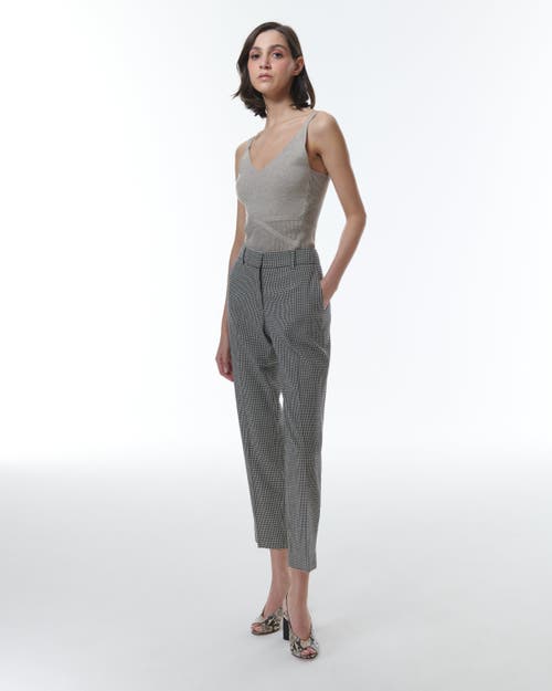 Theo The Label Eris Baby Houndstooth Pant In Black/ivory