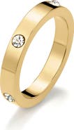 D.LOUISE Eternity Cubic Zirconia Stacking Ring