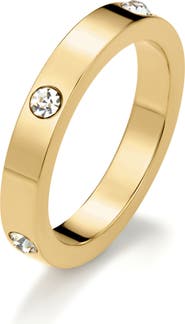 D.LOUISE Eternity Cubic Zirconia Stacking Ring