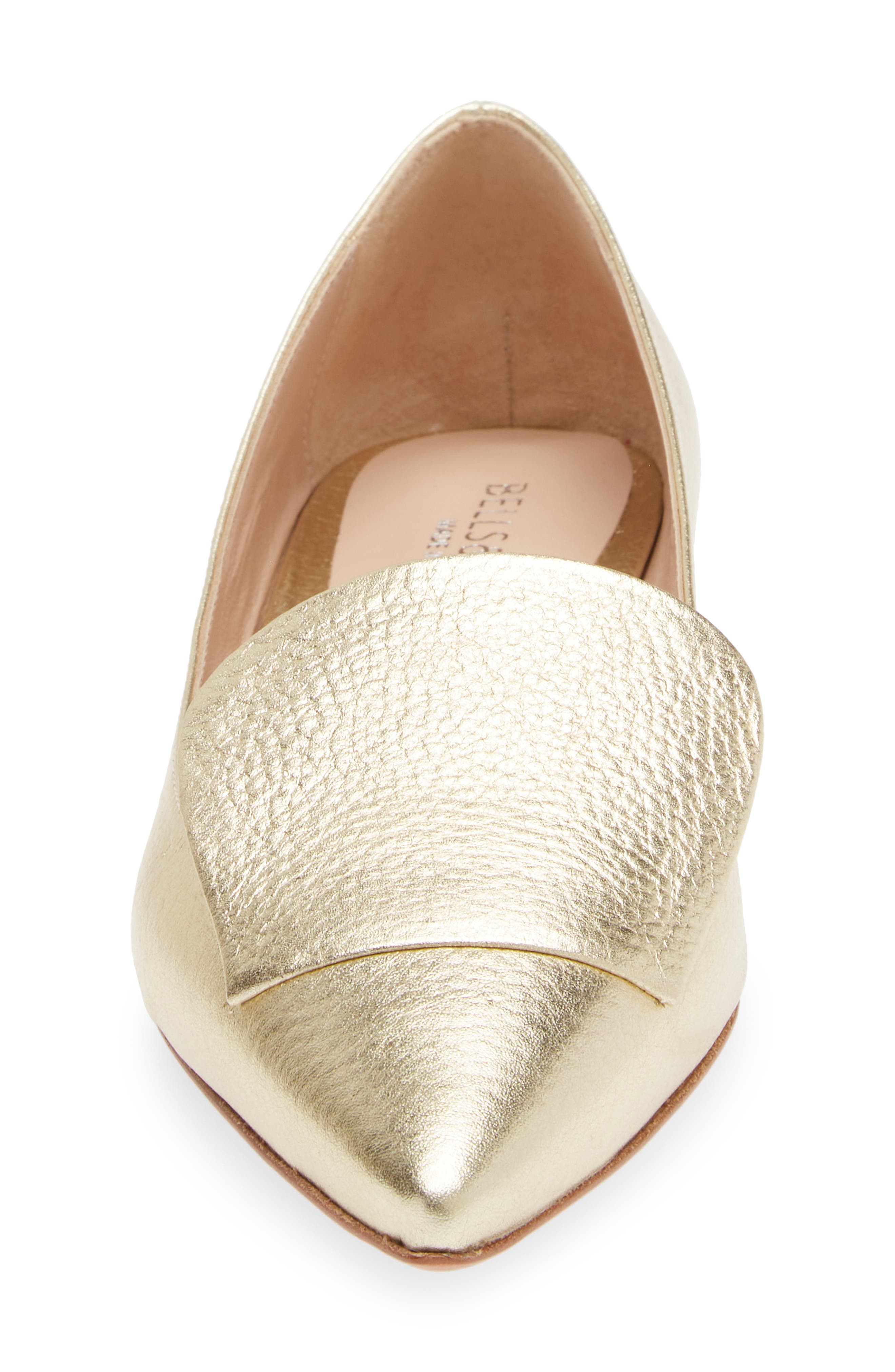 Lia Pointed Toe Loafer, Alternate, color, GOLD