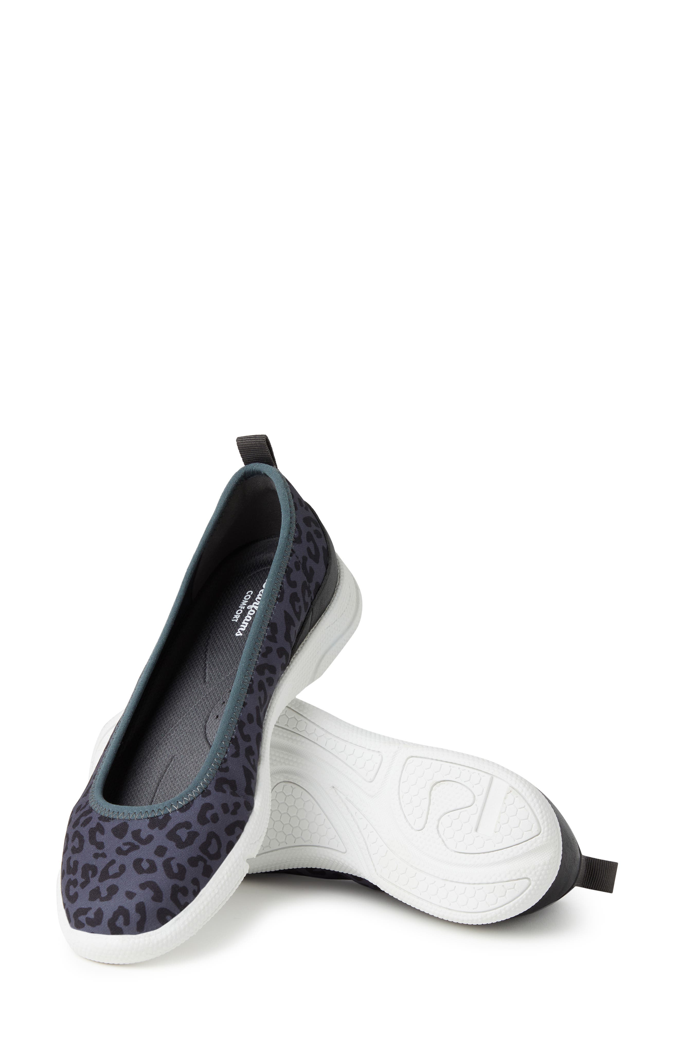 ORIGINAL COMFORT BY DEARFOAMS Mia Easy Foam Flat, Alternate, color, Grey Leopard