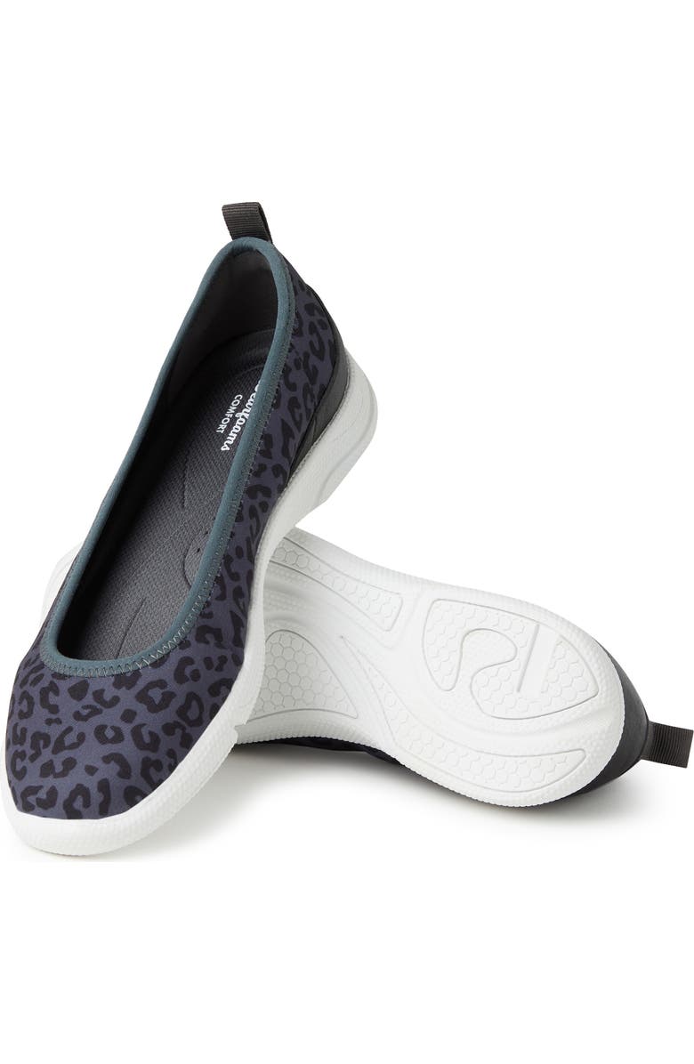 ORIGINAL COMFORT BY DEARFOAMS Mia Easy Foam Flat, Alternate, color, Grey Leopard