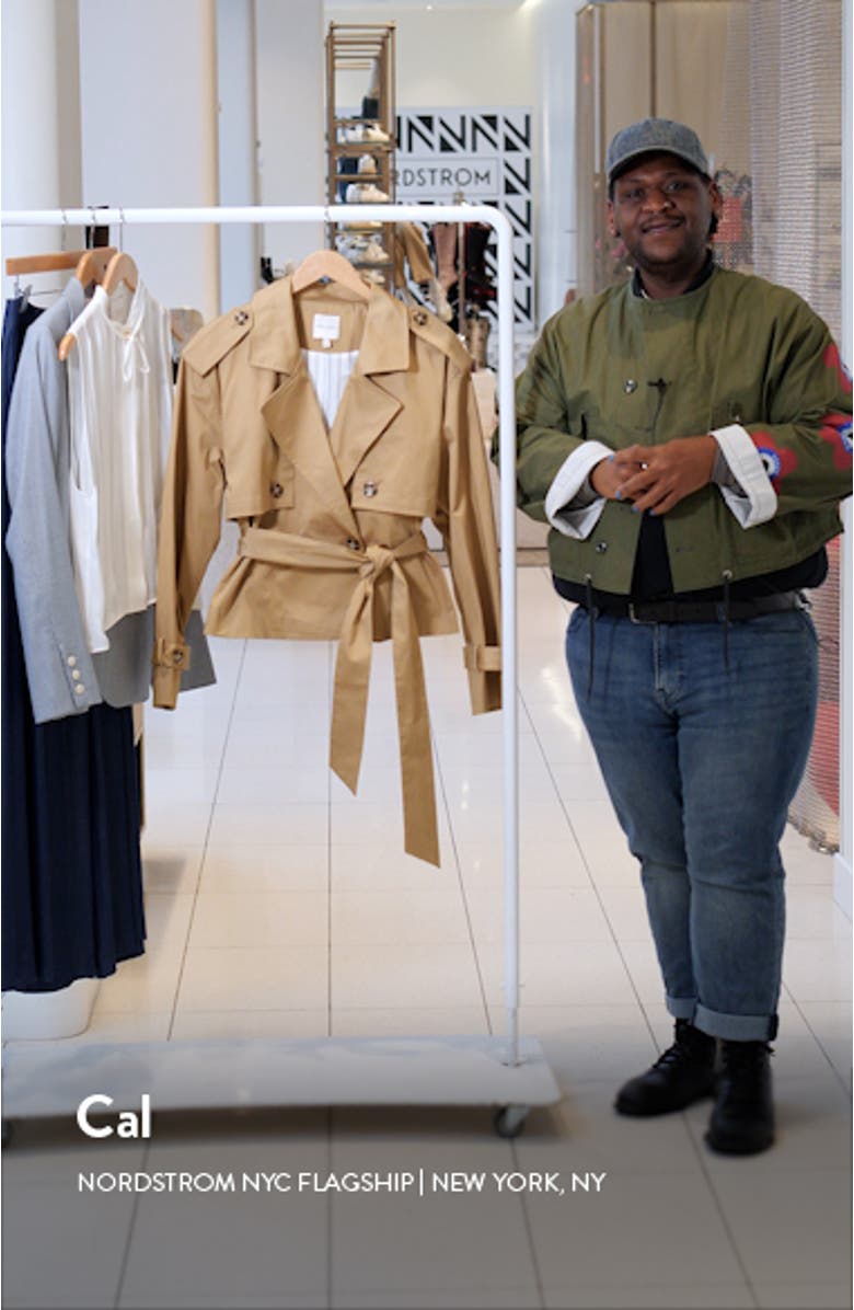 The Charles Crop Trench Coat, sales video thumbnail