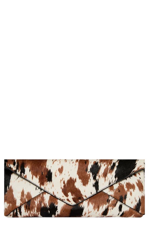 Item Calf Hair Envelope Clutch